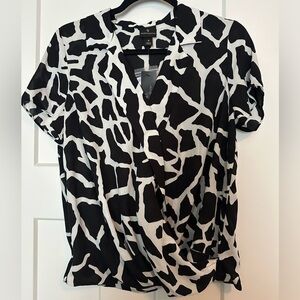 Worthington Giraffe Print Blouse